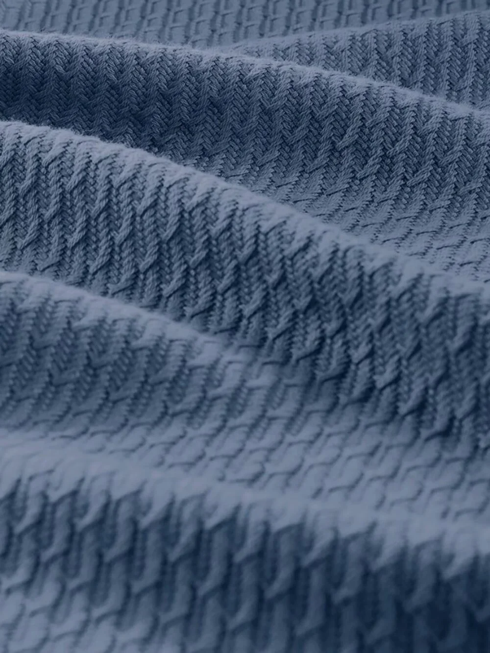 Madison Park Egyptian Cotton King Blanket Blue (MP51N-6430)